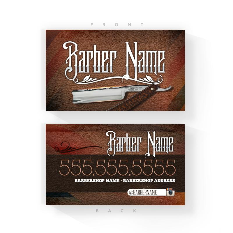 Vintage Barber Business Cards (2x3.5 inches)