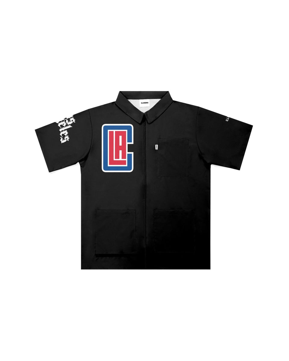 Los Angeles Clippers "Big Logo" Traditional Barber Jacket - Illuzien