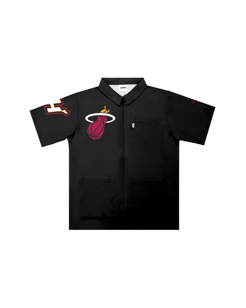 Miami Heat "Big Logo" Traditional Barber Jacket - Illuzien