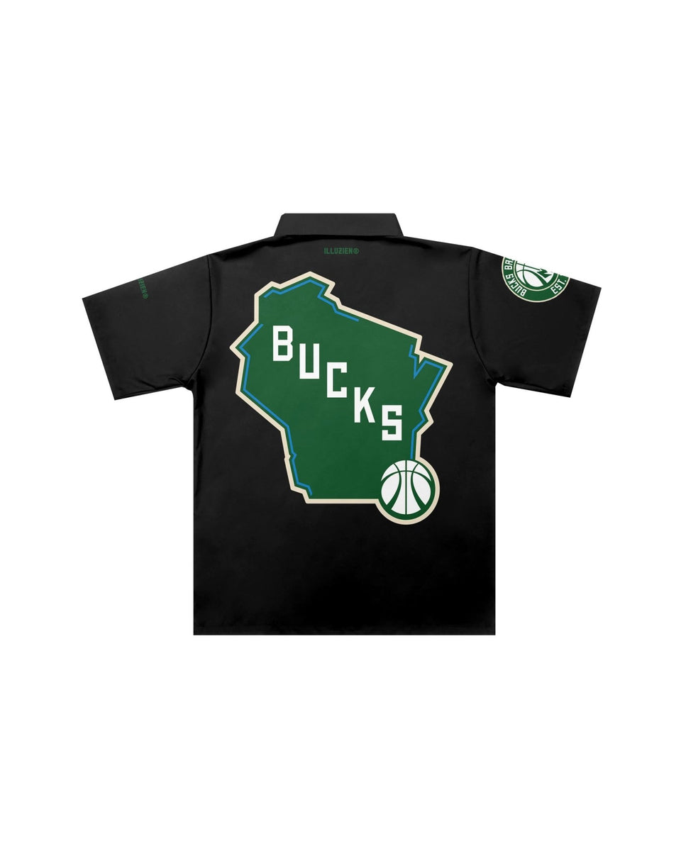 Milwaukee Bucks "Big Logo" Traditional Barber Jacket - Illuzien