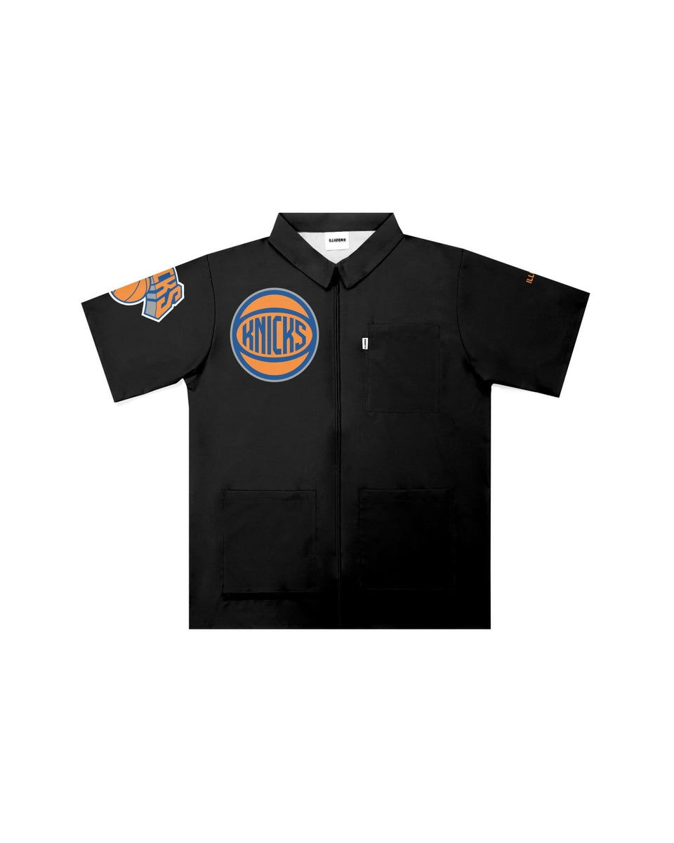 New York Knicks "Big Logo" Traditional Barber Jacket - Illuzien
