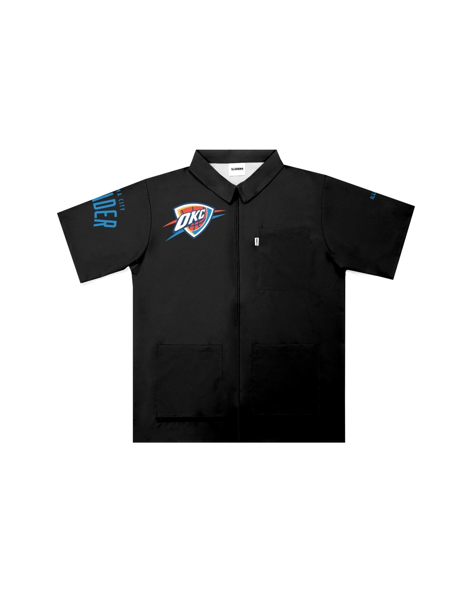 Oklahoma City Thunder "Big Logo" Traditional Barber Jacket - Illuzien