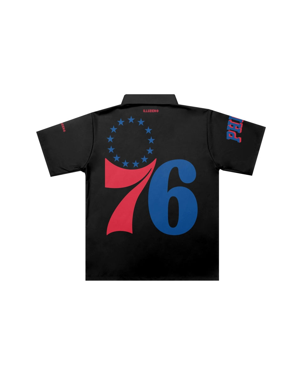 Philadelphia 76ers "Big Logo" Traditional Barber Jacket - Illuzien