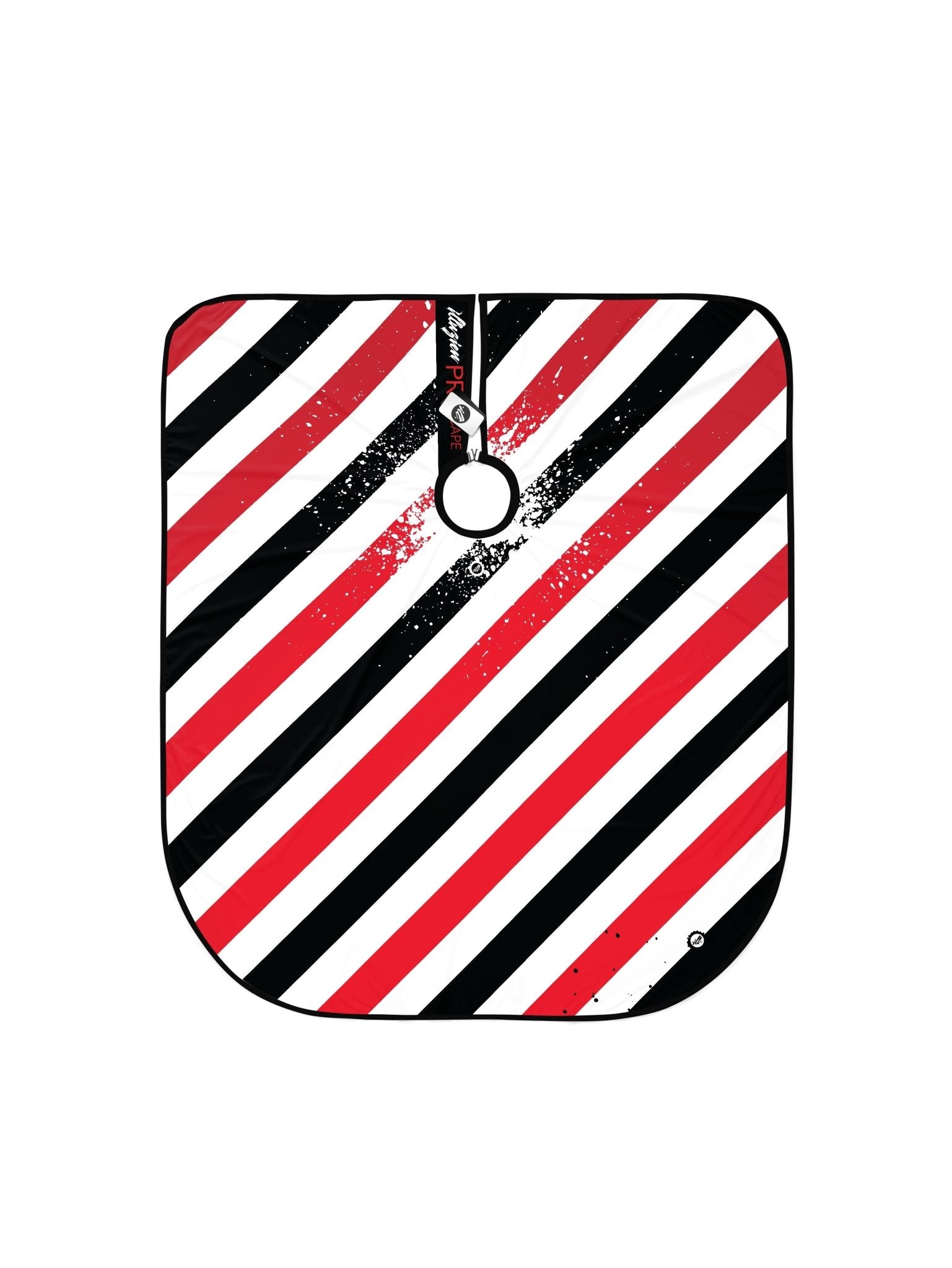 Red XL Pole Stripe PRO Cape - Illuzien