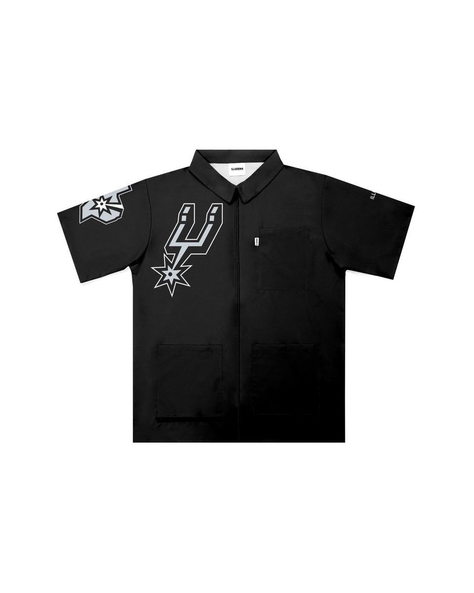 San Antonio Spurs "Big Logo" Traditional Barber Jacket - Illuzien