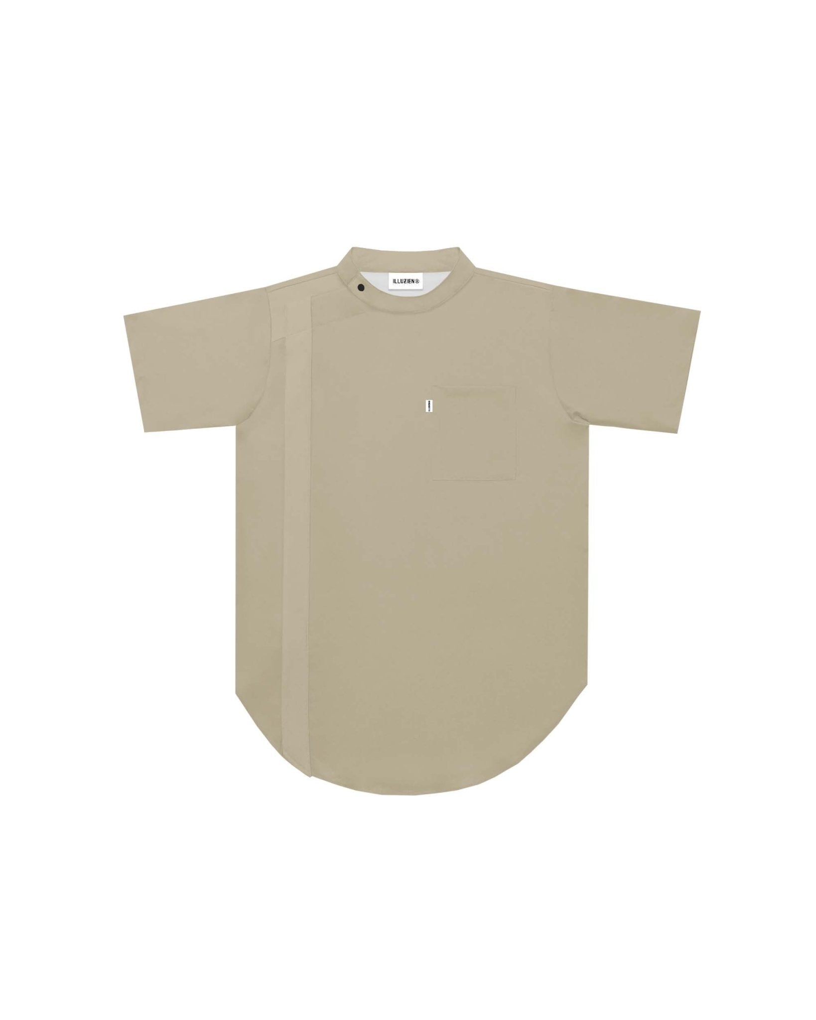 Sand Scoop Bottom Barber Smock - Illuzien