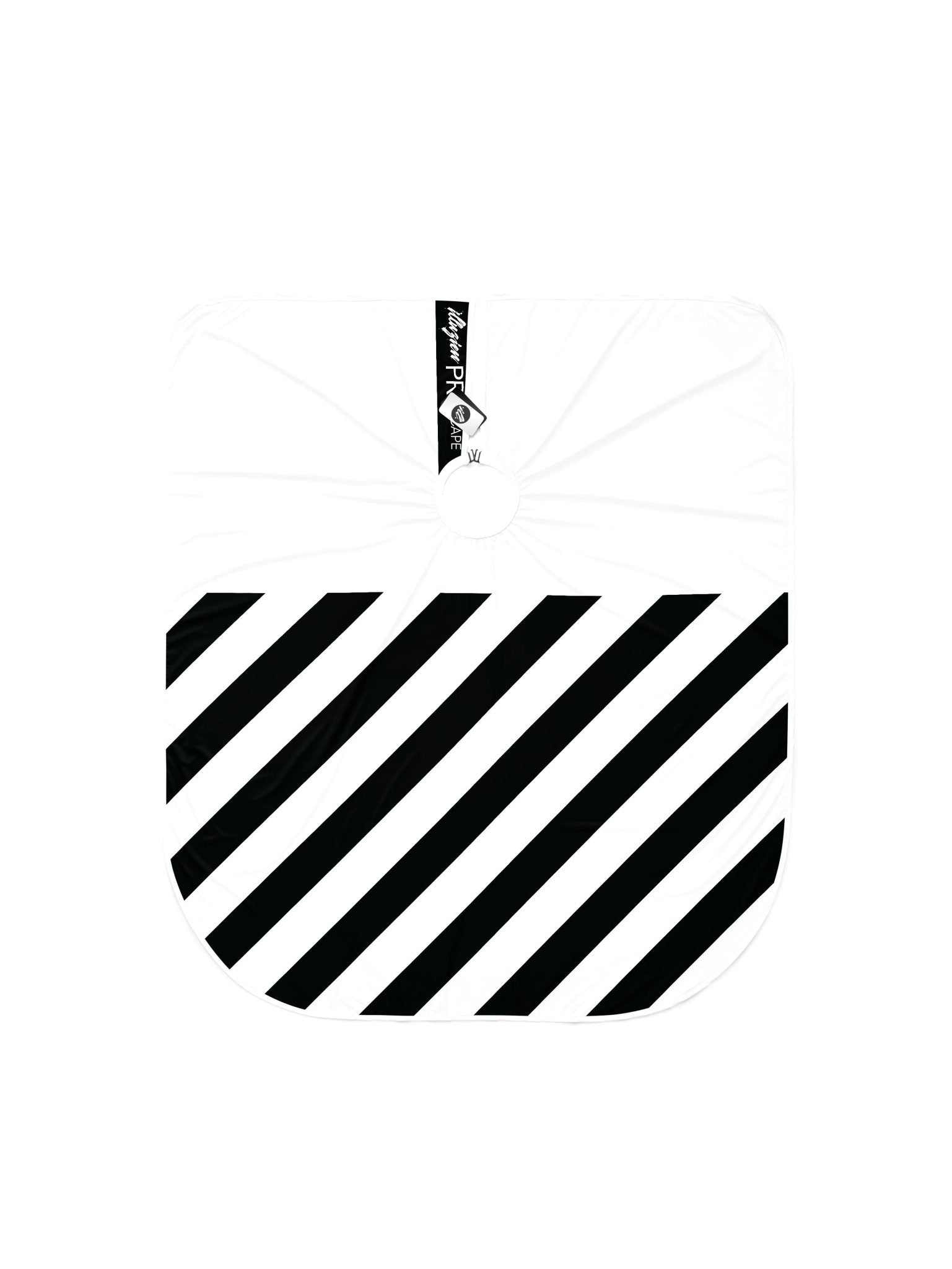 White Half Stripe PRO Cape - Illuzien